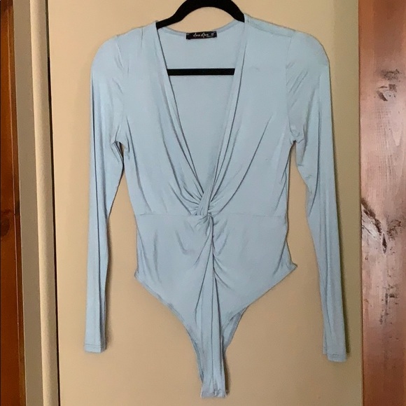 Knot Your Girl Deep V Bodysuit - Picture 2 of 2